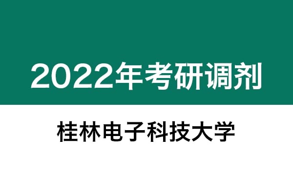 桂林電子科技大學(xué)2022年考研調(diào)劑信息：設(shè)計(jì)學(xué)130500（學(xué)碩）、藝術(shù)設(shè)計(jì)135108（專碩）