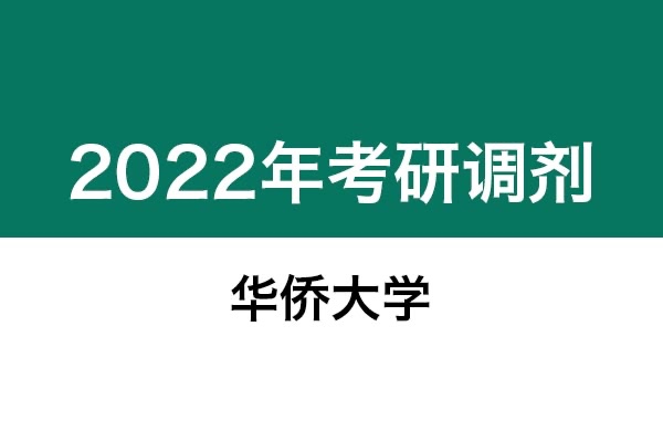 華僑大學2022年考研調(diào)劑信息：藝術設計、美術